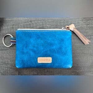 Consuela Dark Turquoise Leather Pouch Wallet